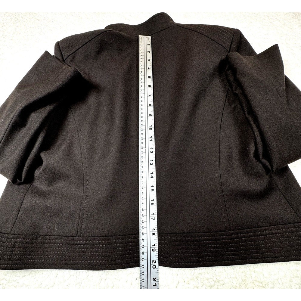 Talbots Woman's Jacket Brown Wool Button Up Lined 10 Petite - Picture 5 of 8